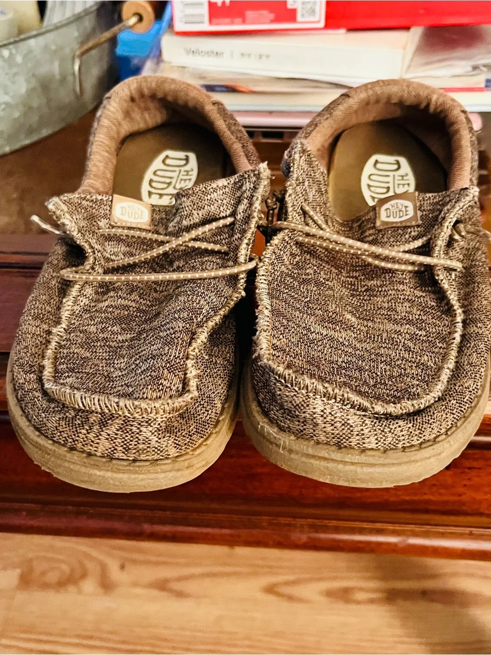 Lil boys size 2 Hey Dudes like new